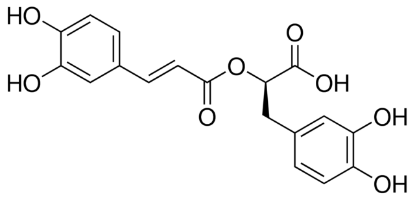 图片 迷迭香酸，Rosmarinic acid [RosA]；≥98% (HPLC), from Rosemarinus officinalis L.