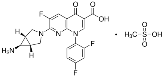 图片 曲伐沙星甲磺酸盐，Trovafloxacin mesylate；>98% (HPLC)