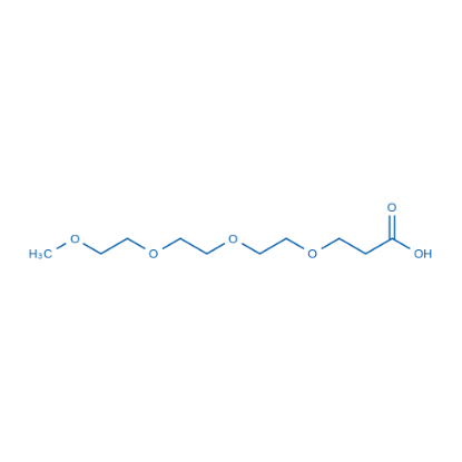 图片 2,5,8,11-四氧杂十四烷-14-酸，2,5,8,11-Tetraoxatetradecan-14-oic acid [m-PEG3-CH2CH2COOH]；≥98%