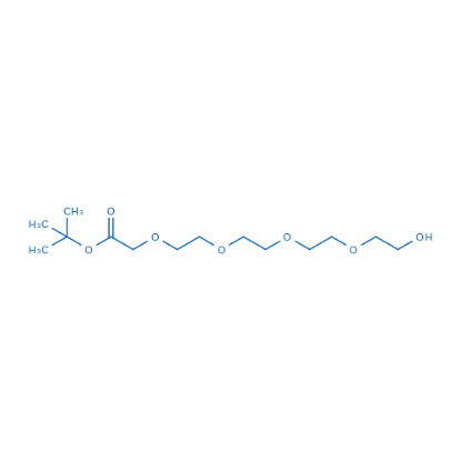 图片 14-羟基-3,6,9,12-四氧杂十四烷-1-羧酸叔丁酯，tert-Butyl 14-hydroxy-3,6,9,12-tetraoxatetradecan-1-oate；98%