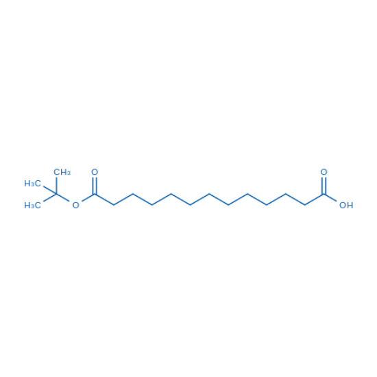 图片 13-(叔丁氧基)-13-氧代十三烷酸，13-(tert-Butoxy)-13-oxotridecanoic acid；≥98%