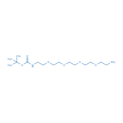 图片 16-氨基-5,8,11,14-四氧杂-2-氮杂十六烷酸1,1-二甲基乙酯，tert-Butyl (14-amino-3,6,9,12-tetraoxatetradecyl)carbamate；98%