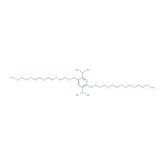 图片 (2,5-Di(2,5,8,11,14-pentaoxapentadecyl)-1,4-phenylene)diboronic acid；98%