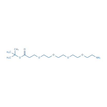 图片 1-氨基-3,6,9,12-四氧杂十五烷-15-酸叔丁酯，tert-Butyl 1-amino-3,6,9,12-tetraoxapentadecan-15-oate；98%