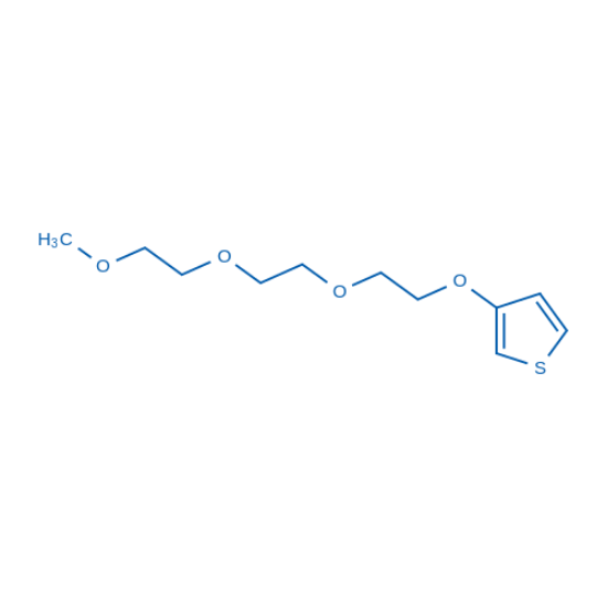 图片 3-(2-(2-(2-甲氧基乙氧基)乙氧基)乙氧基)噻吩，3-(2-(2-(2-Methoxyethoxy)ethoxy)ethoxy) thiophene；98%