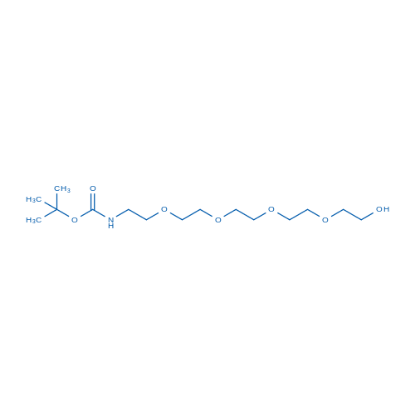 图片 (14-羟基-3,6,9,12-四氧杂十四烷基)氨基甲酸叔丁酯，tert-Butyl (14-hydroxy-3,6,9,12-tetraoxatetradecyl)carbamate；99%