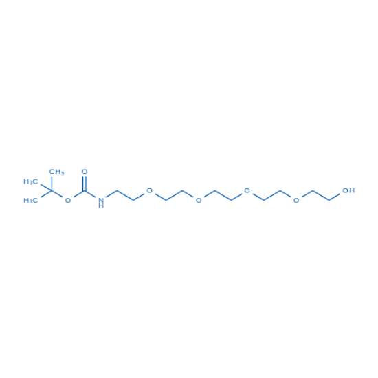 图片 (14-羟基-3,6,9,12-四氧杂十四烷基)氨基甲酸叔丁酯，tert-Butyl (14-hydroxy-3,6,9,12-tetraoxatetradecyl)carbamate；99%