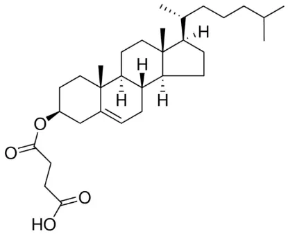 图片 胆甾醇半琥珀酸酯，Cholesteryl hemisuccinate [CHEMS, CHS]；≥98.0%