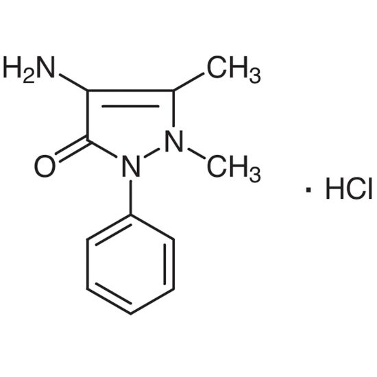 图片 4-氨基安替比林盐酸盐，4-Aminoantipyrine Hydrochloride；≥99%