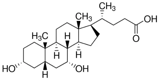 图片 鹅去氧胆酸，Chenodeoxycholic acid