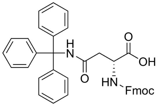 图片 Fmoc-N'-三苯甲基-D-天冬酰胺，Fmoc-D-Asn(Trt)-OH；97%