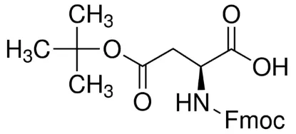 图片 Fmoc-L-天冬氨酸4-叔丁酯，Fmoc-Asp(OtBu)-OH；≥98.0% (HPLC)