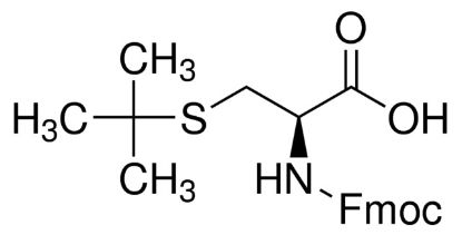 图片 Fmoc-S-叔丁基-L-半胱氨酸，Fmoc-Cys(tBu)-OH；≥98.0% (HPLC)