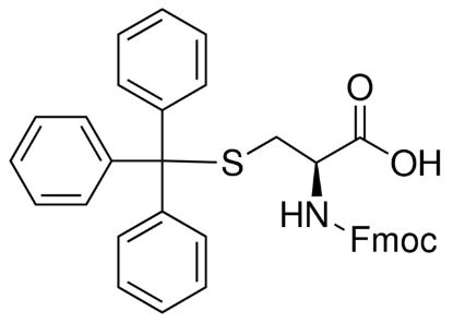 图片 Fmoc-S-三苯甲基-L-半胱氨酸，Fmoc-Cys(Trt)-OH；≥95.0% (sum of enantiomers, HPLC)