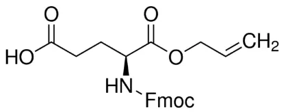 图片 N-芴甲氧羰基-L-谷氨酸 1-烯丙基酯，Fmoc-Glu-OAll；≥99.0% (HPLC)