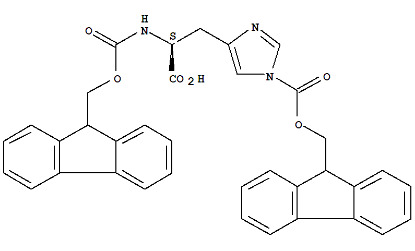 图片 N,1-二-Fmoc-L-组氨酸，Fmoc-His(Fmoc)-OH；98%