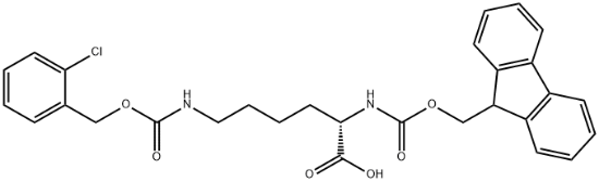图片 Fmoc-(2-氯苄氧基羰基)-L-赖氨酸，Fmoc-Lys(2-Cl-Z)-OH；99%