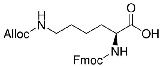 图片 N-Fmoc-N'-[(2-丙烯氧基)羰基]-L-赖氨酸，Fmoc-Lys(Alloc)-OH；≥95.0% (HPLC)
