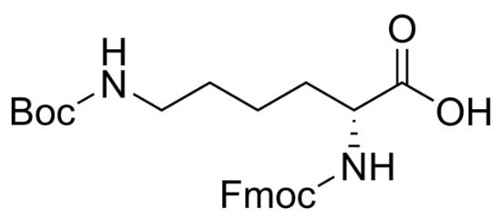 图片 Nα-FMOC-Nε-BOC-D-赖氨酸，Fmoc-D-Lys(Boc)-OH；98%