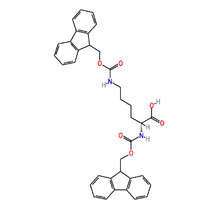 图片 N,N'-二芴甲氧羰基-D-赖氨酸，Fmoc-D-Lys(Fmoc)-OH；99%