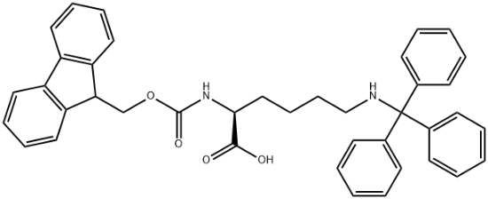 图片 N-α-Fmoc-Nepsilon-三苯甲基-L-赖氨酸，N-alpha-Fmoc-Nepsilon-trityl-L-lysine；>97%