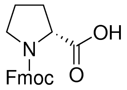 图片 Fmoc-D-脯氨酸，Fmoc-D-Pro-OH；≥98.0%