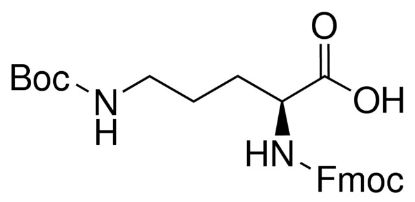图片 N-Fmoc-N'-Boc-L-鸟氨酸，Fmoc-Orn(Boc)-OH；≥96.0% (HPLC)