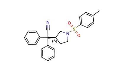 图片 (S)-1-对甲基磺酰基-3-吡咯烷，(3S)-1-Tosyl-alpha,alpha-Diphenyl-3-Pyrrolidineacetonitrile；≥98%