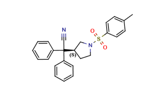 图片 (S)-1-对甲基磺酰基-3-吡咯烷，(3S)-1-Tosyl-alpha,alpha-Diphenyl-3-Pyrrolidineacetonitrile；≥98%