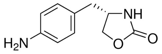 图片 (S)-4-(4-氨基苄基)-1,3-唑烷-2-酮，(S)-4-(4-Aminobenzyl)-2(1H)-oxazolidinone；97%