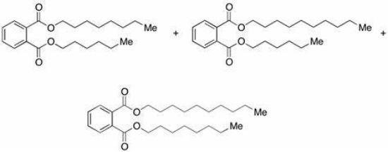 图片 1,2-苯二甲酸, 混合癸基, 己基, 辛基二酯，1,2-Benzenedicarboxylic Acid, mixed decyl and hexyl and octyl diesters；98%