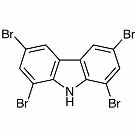 图片 1,3,6,8-四溴咔唑，1,3,6,8-Tetrabromocarbazole；98%, HPLC