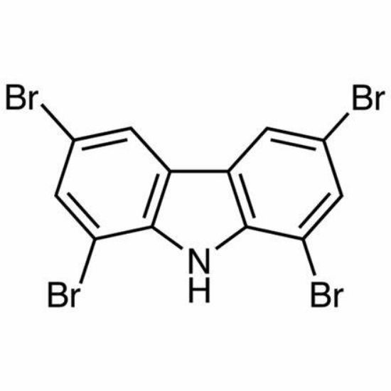 图片 1,3,6,8-四溴咔唑，1,3,6,8-Tetrabromocarbazole；98%, HPLC