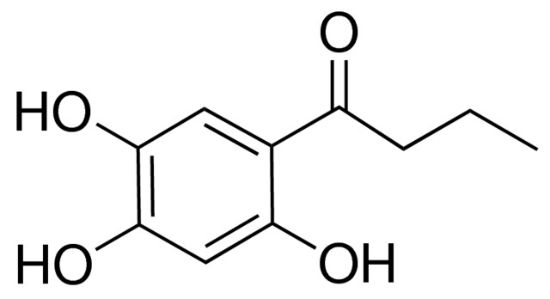 图片 1-(2,4,5-三羟苯基)-1-丁酮，1-(2,4,5-TRIHYDROXYPHENYL)-1-BUTANONE
