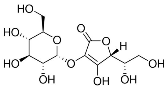 图片 2-O-a-D-吡喃葡萄糖基-L-抗坏血酸，2-O-a-D-Glucopyranosyl-L-ascorbic Acid；≥98% (HPLC)