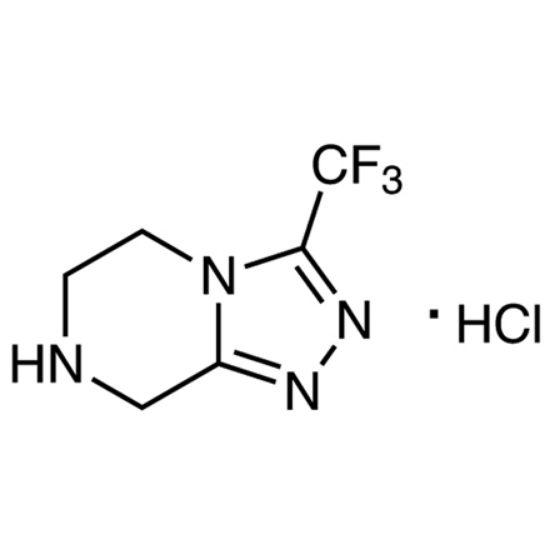 图片 3-(三氟甲基)-5,6,7,8-四氢-[1,2,4]三唑并[4,3-a]吡嗪盐酸盐，3-(Trifluoromethyl)-5,6,7,8-tetrahydro-[1,2,4]triazolo[4,3-a]pyrazine hydrochloride；≥98% (HPLC)