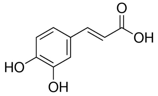 图片 反式-咖啡酸，trans-Caffeic acid；certified reference material, TraceCERT®