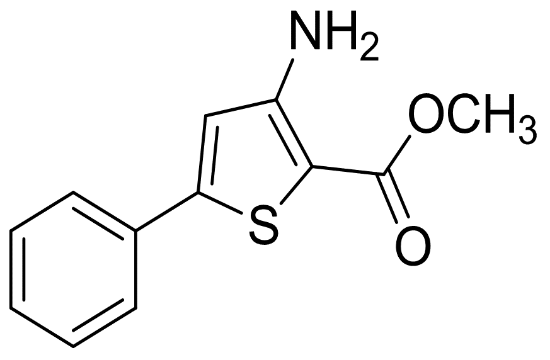 图片 3-氨基-5-苯基噻吩-2-甲酸甲酯，Methyl 3-amino-5-phenylthiophene-2-carboxylate；99%