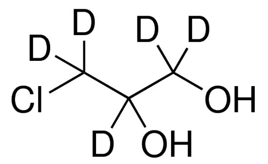 图片 (±)-3-氯-1,2-丙烷-1,1,2,3,3-d5-二醇，(±)-3-Chloro-1,2-propane-1,1,2,3,3-d5-diol [3-MCPD-d5]；analytical standard, ≥95%