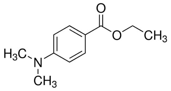 图片 4-(二甲氨基)苯甲酸乙酯，Ethyl 4-(dimethylamino)benzoate [Et-PABA]；≥99%
