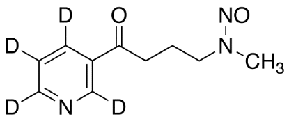 图片 4-(甲基亚硝胺)-1-(3-吡啶基-d4)-1-丁酮，4-(Methylnitrosamino)-1-(3-pyridyl-d4)-1-butanone-d4