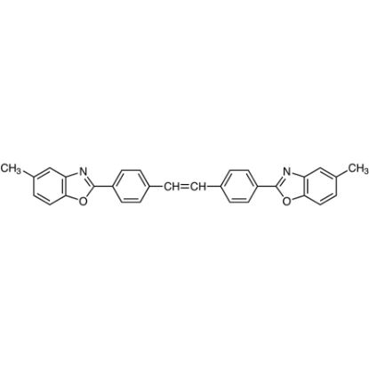 图片 4,4'-双(5-甲基-2-苯并恶唑基)芪，4,4'-Bis(5-methyl-2-benzoxazolyl)stilbene；≥99.0%(N)