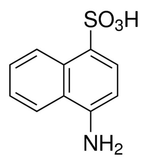 图片 4-萘胺-1-磺酸，4-Amino-1-naphthalenesulfonic acid；97%