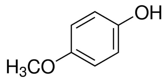 图片 4-甲氧基苯酚，4-Methoxyphenol [4-MP, MEHQ, HQMME, MQ-F]；ReagentPlus®, 99%