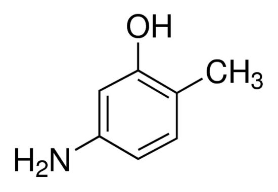 图片 5-氨基-2-甲基苯酚，5-Amino-2-methylphenol；97%