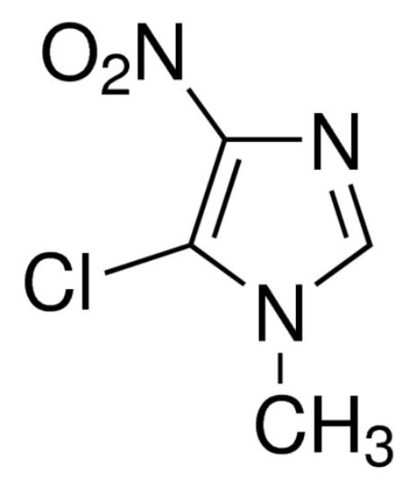 图片 5-氯-1-甲基-4-硝基咪唑，5-Chloro-1-methyl-4-nitroimidazole [CMNI]；98%