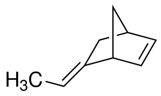 图片 5-亚乙基-2-降冰片烯，5-Ethylidene-2-norbornene；contains 100-200 ppm BHT as inhibitor, mixture of endo and exo, 99%