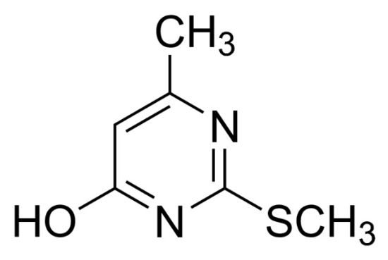图片 6-甲基-4-羟基-2-甲硫基嘧啶，4-Hydroxy-6-methyl-2-methylthiopyrimidine；97%