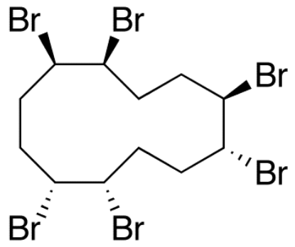 图片 α-六溴环十二烷，α-Hexabromocyclododecane [α-HBCD]