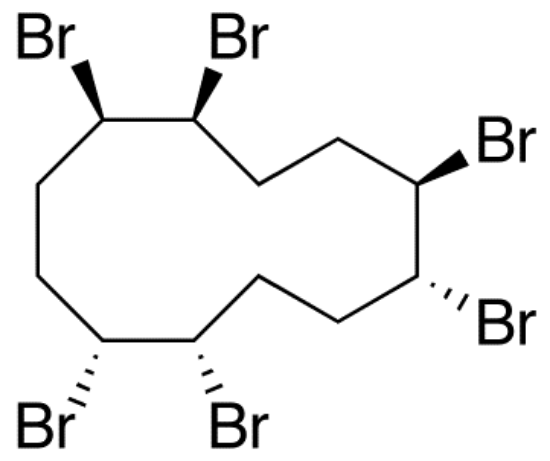 图片 α-六溴环十二烷，α-Hexabromocyclododecane [α-HBCD]
